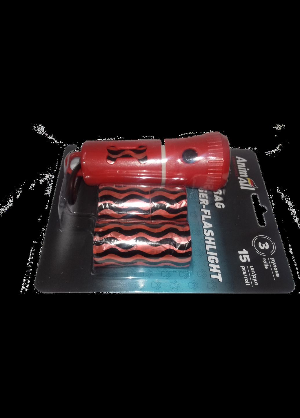 Диспенсер-Led-фонарик со сменными пакетами (3 рулона по 15 пакетов) MA 6604 AnimAll (278309106)