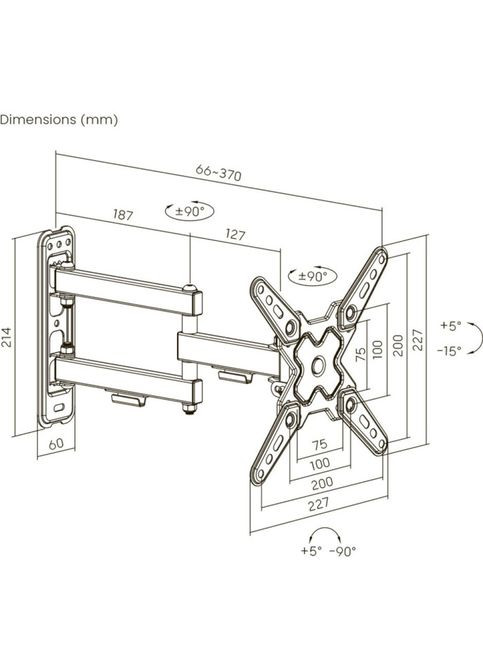 Кронштейн LDA40-223 Brateck (339086350)