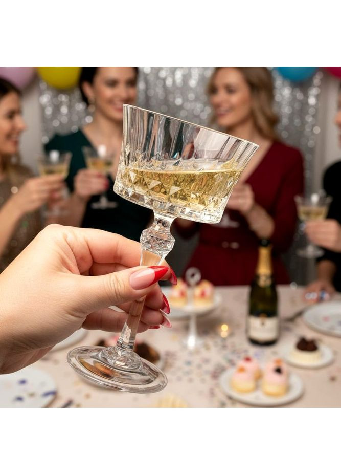 Набір келихів для вина 230 мл 4 шт Cristal d’Arques Lady Diamond Eclat (371772162)