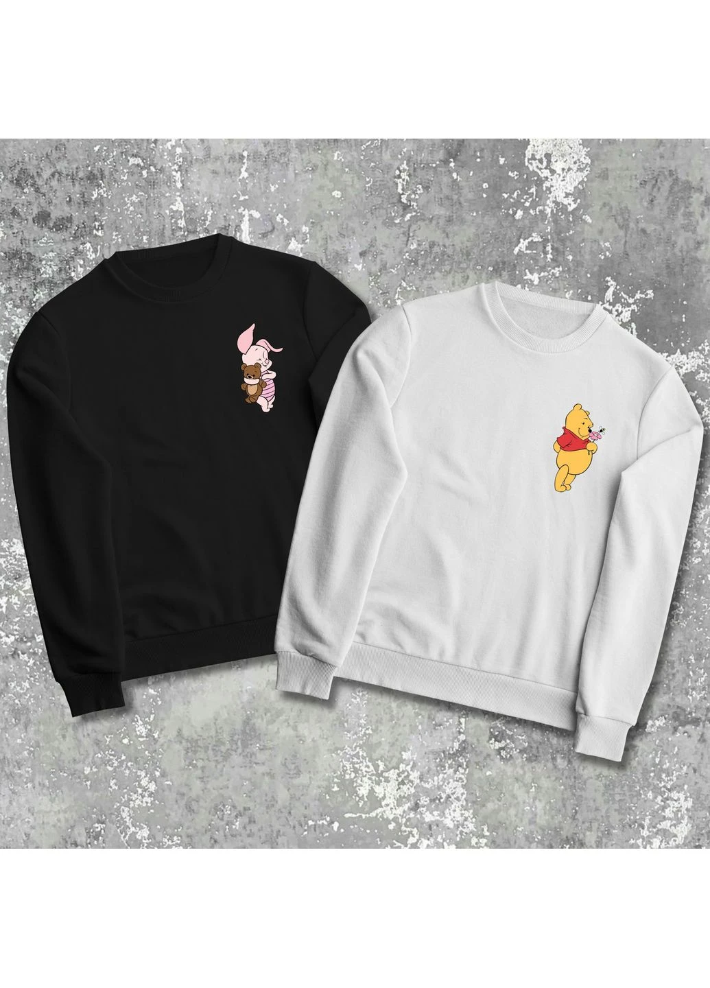 Парные свитшоты с принтом - Винни Пух! Hand Made (361265744)