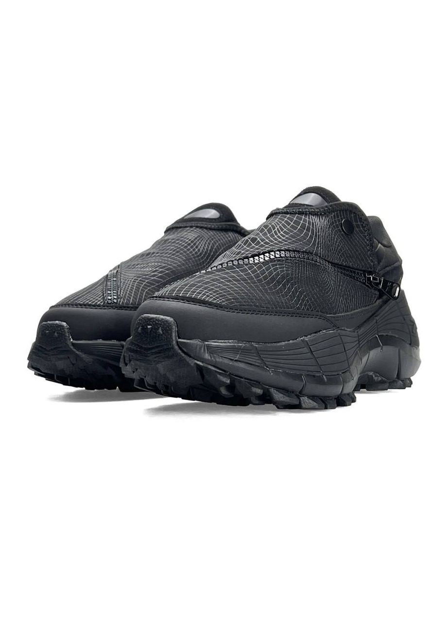 Чорні Осінні кросівки чоловічі reebok all black No Brand Zig Kinetica 2.5 Edge x Spyder