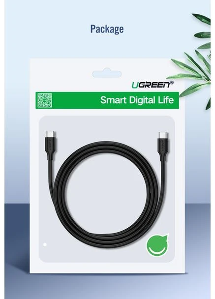 Кабель US286 USB 2.0 Type C to Type C Cable Nickel Plating 1.5m (чорний) (UGR-50998) Ugreen (388779234)
