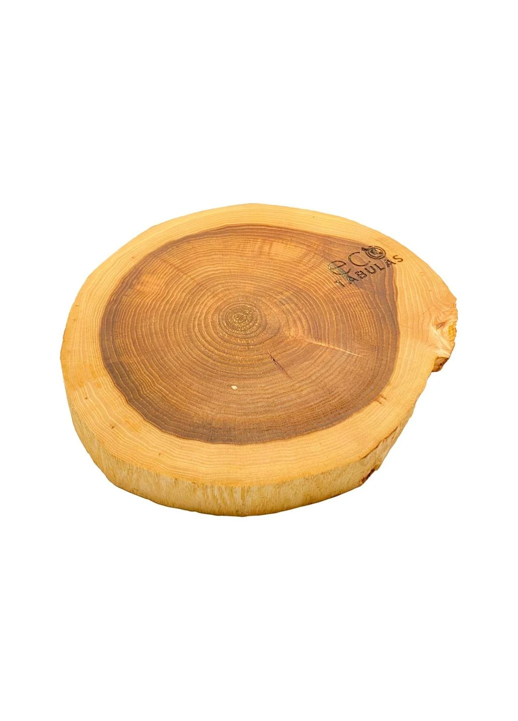 Дошка кухонна обробна дерев'яна 210 x 200 x 30мм кругла без кори Lux Eco Tabulas (386739477)