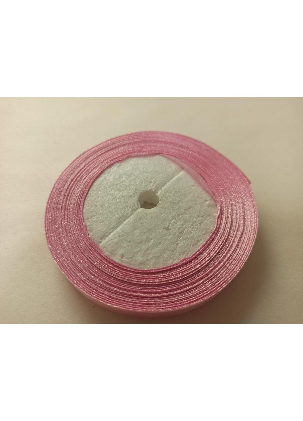 Стрічка атласна рожева 1 см 23м декоративна стрічка, шиття, декор одягу і домашнього текстилю No Brand (334342678)