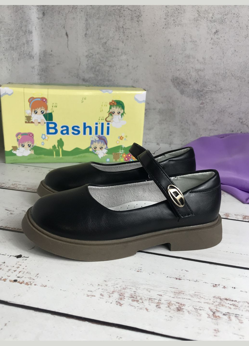 Туфлі дитячі для дівчинки Чорний (759) Bashili (347236026)