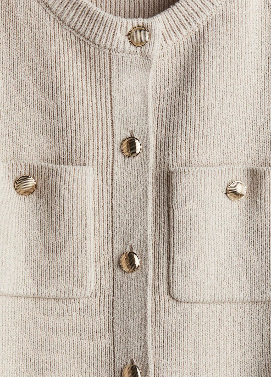 Светло-серое кэжуал платье H&M однотонное