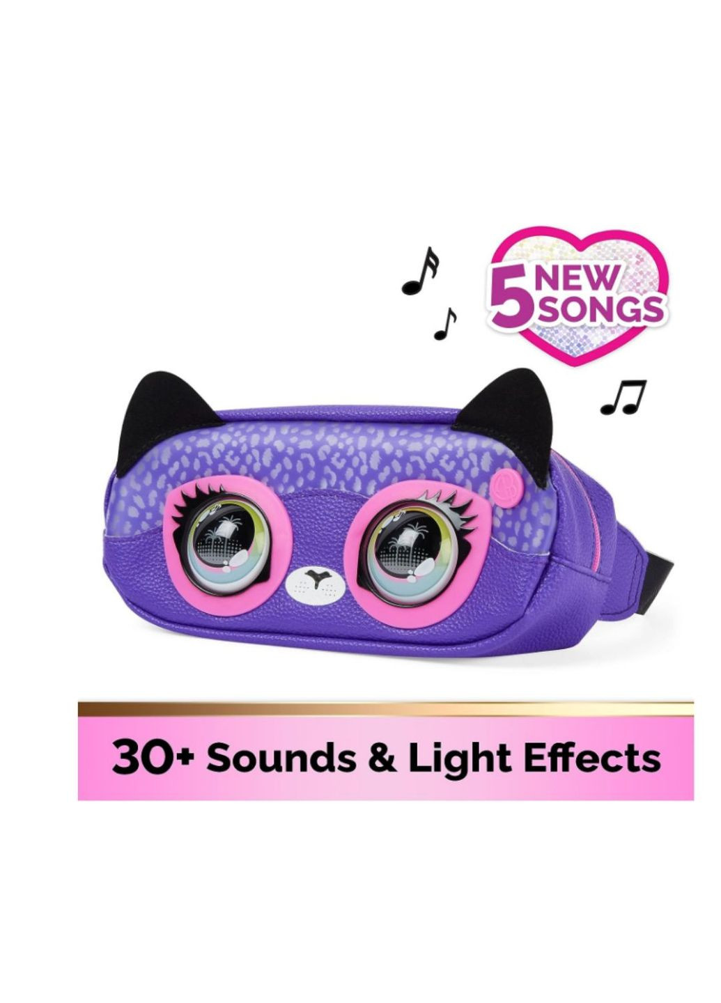 Интерактивная поясная сумочка Savannah Spotlight от Purse Pets для девочек, более 30 эффектов, от 5 л Spin Master (280898764)