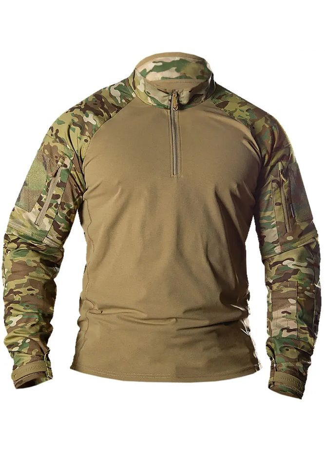 Комбінована лонгслів raid twill/sorona camo/tan Camotec