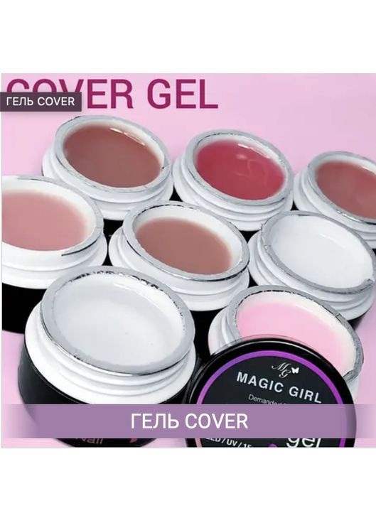 Набір різних гелів (гель, гель желе, полігель, преміум гель, кольоровий гель, рідкий полігель) 6 шт Magic Girl (364551294)