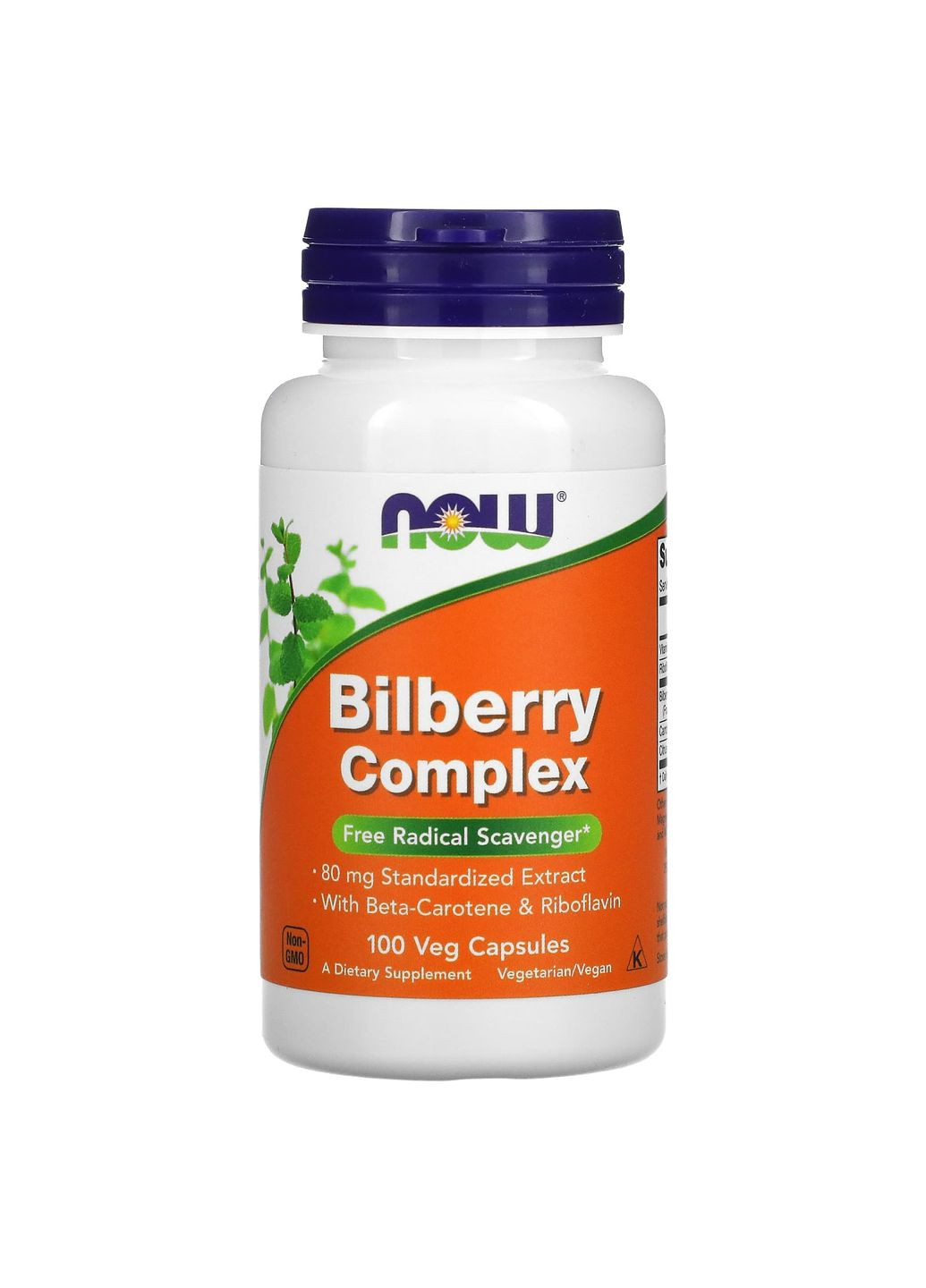 Черника для зрения, Bilberry Complex,, комплекс, 100 вегетарианских капсул Now Foods (362369044)