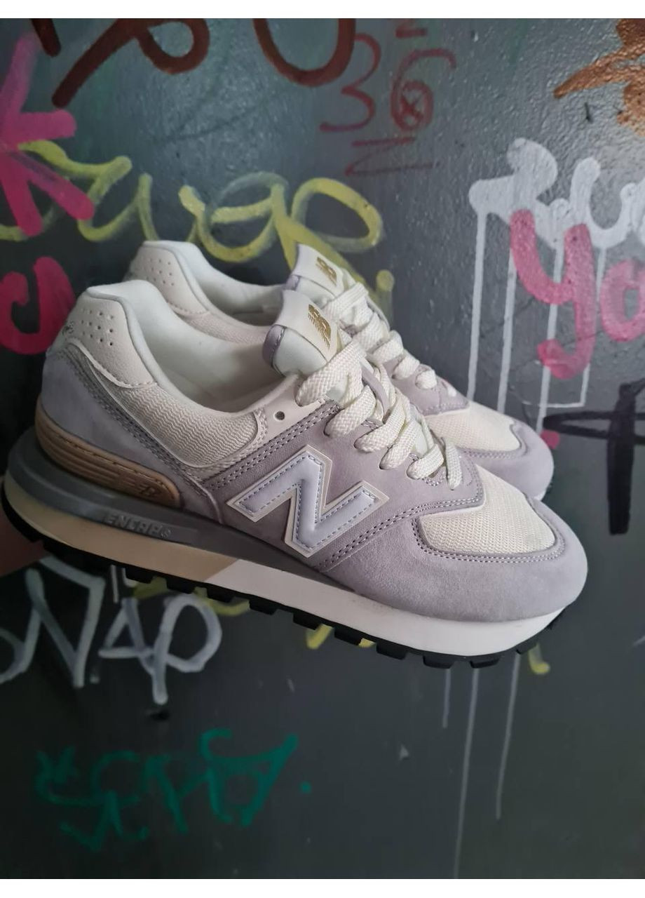 Білі Осінні кросівки чоловічі new balance 574 legacy beige / white нью беланс 574 No Brand