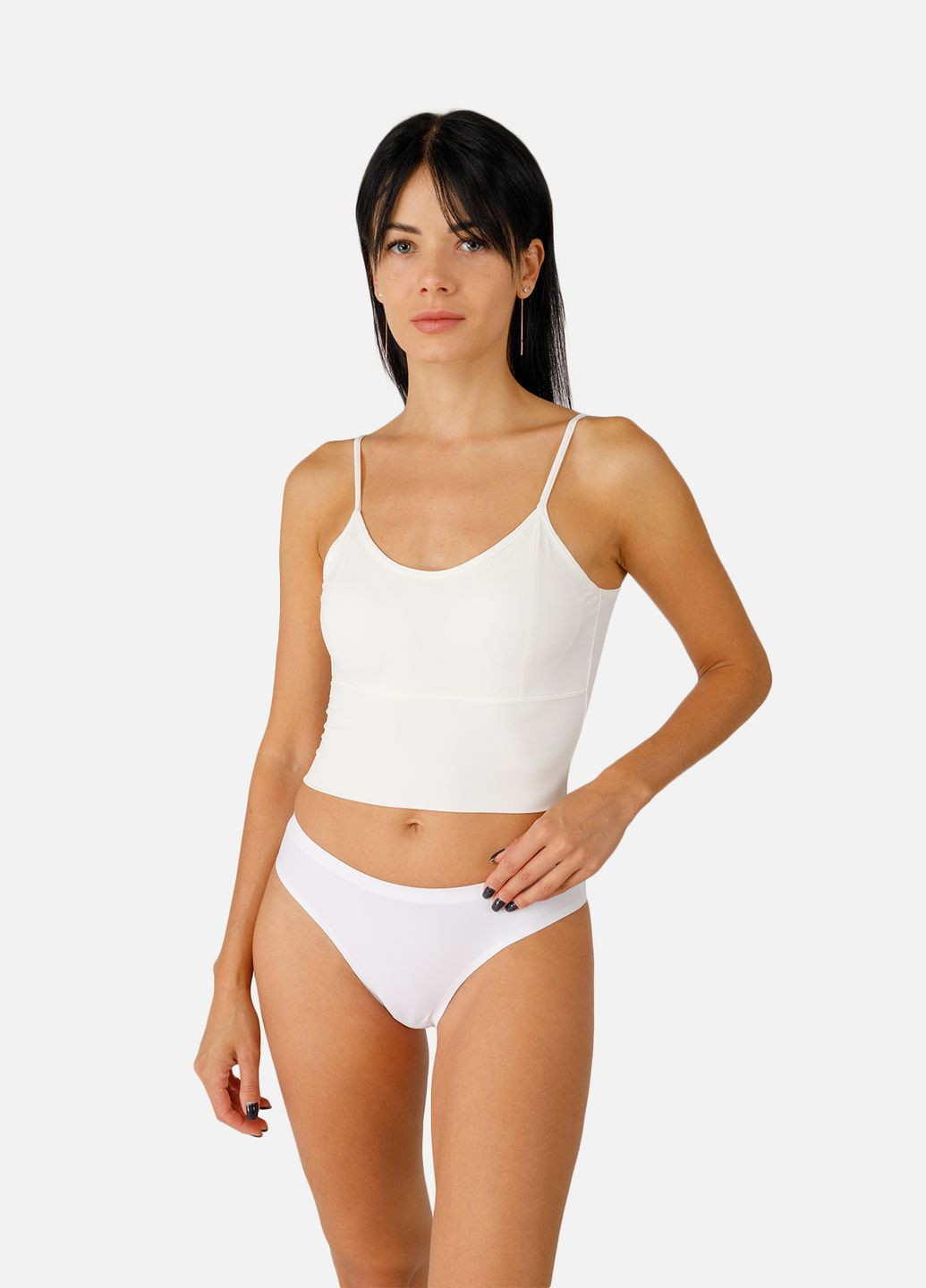 Жіночий топ спортивний колір білий ЦБ-00257793 Melanvour (306712501)