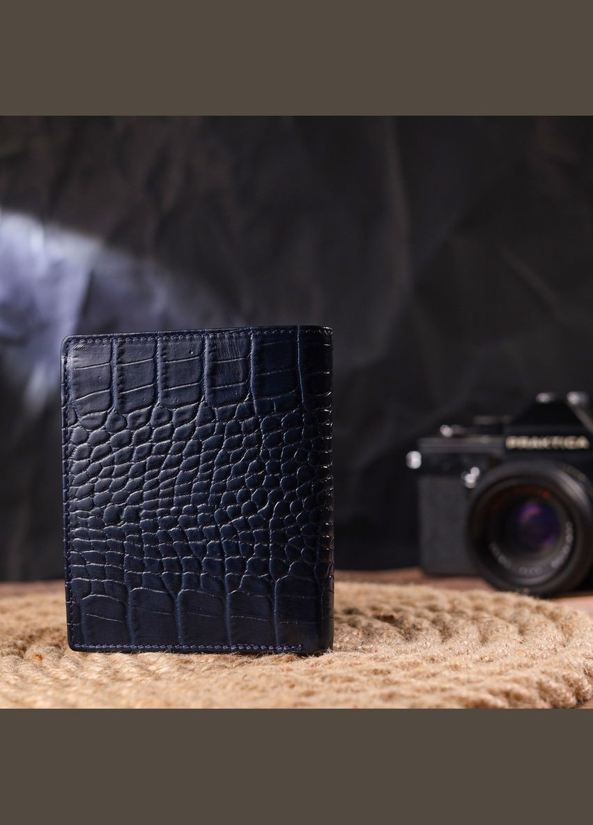 Портмоне для документов мужское Кожаное 21499 Синее Canpellini (306881383)