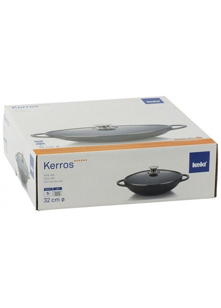 Сковорода (15157) Kela wok kerros із кришкою 32 см 4 л (275092700)