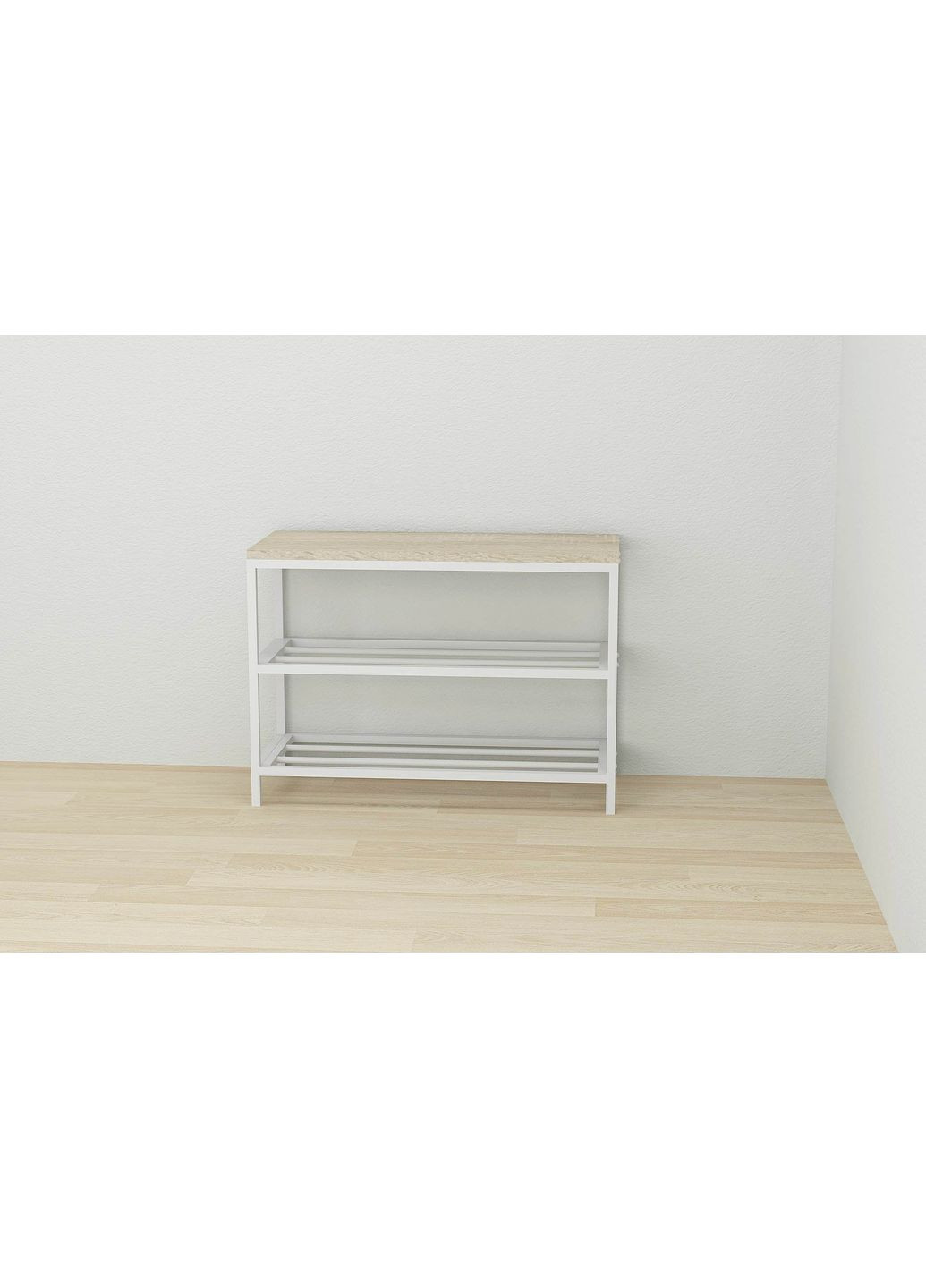 Банкетка універсальна Слайм 45x63x26 білий ДСП 16мм (FRD-104077) Ferrum-decor (353499235)