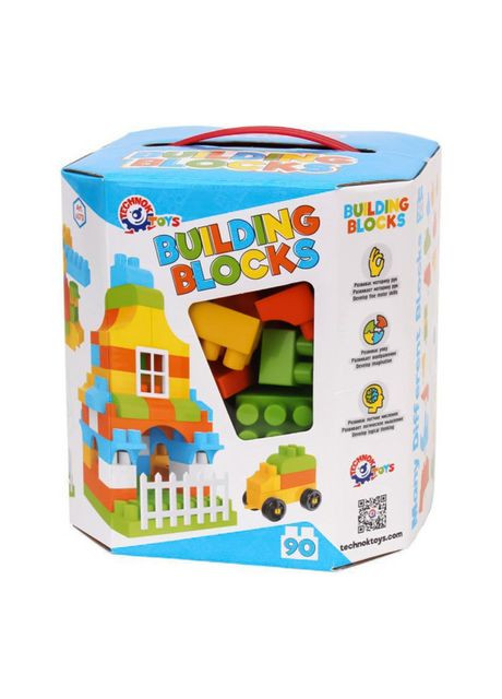 Конструктор Строительные блоки желто-оранжевый (6573) Technok Toys (370268362)