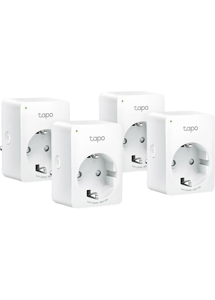 Разумная розетка Tapo P100 N300 BT 10A 4шт (TAPO-P100-4-PACK) TP-Link (322937698)