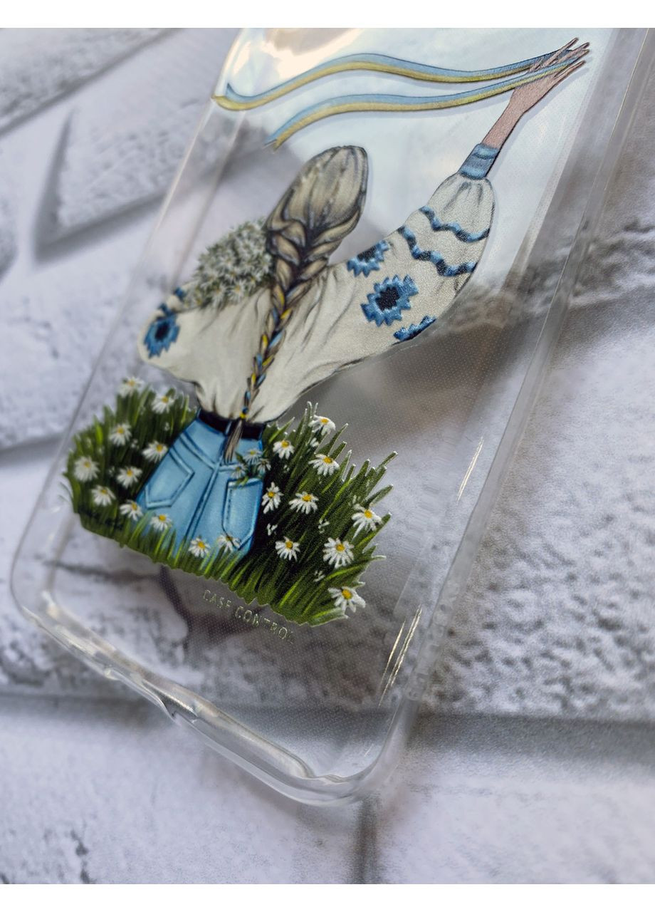 Чехол на Samsung Galaxy M33 5G Девушка с лентой (патриотический принт 17) Creative (359499933)