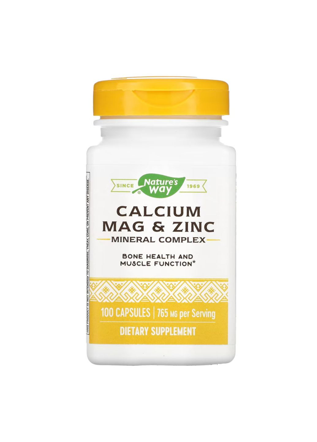 Кальций Магний Цинк 100 капсул пищевая добавка для здоровья костей и мышц минералы для организма ProDobro (368980072)