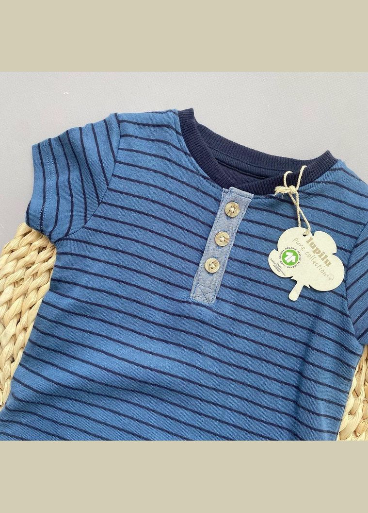 Боди с коротким рукавом на мальчика 74-80 см (6-12 мес) синий Lupilu (322421806)