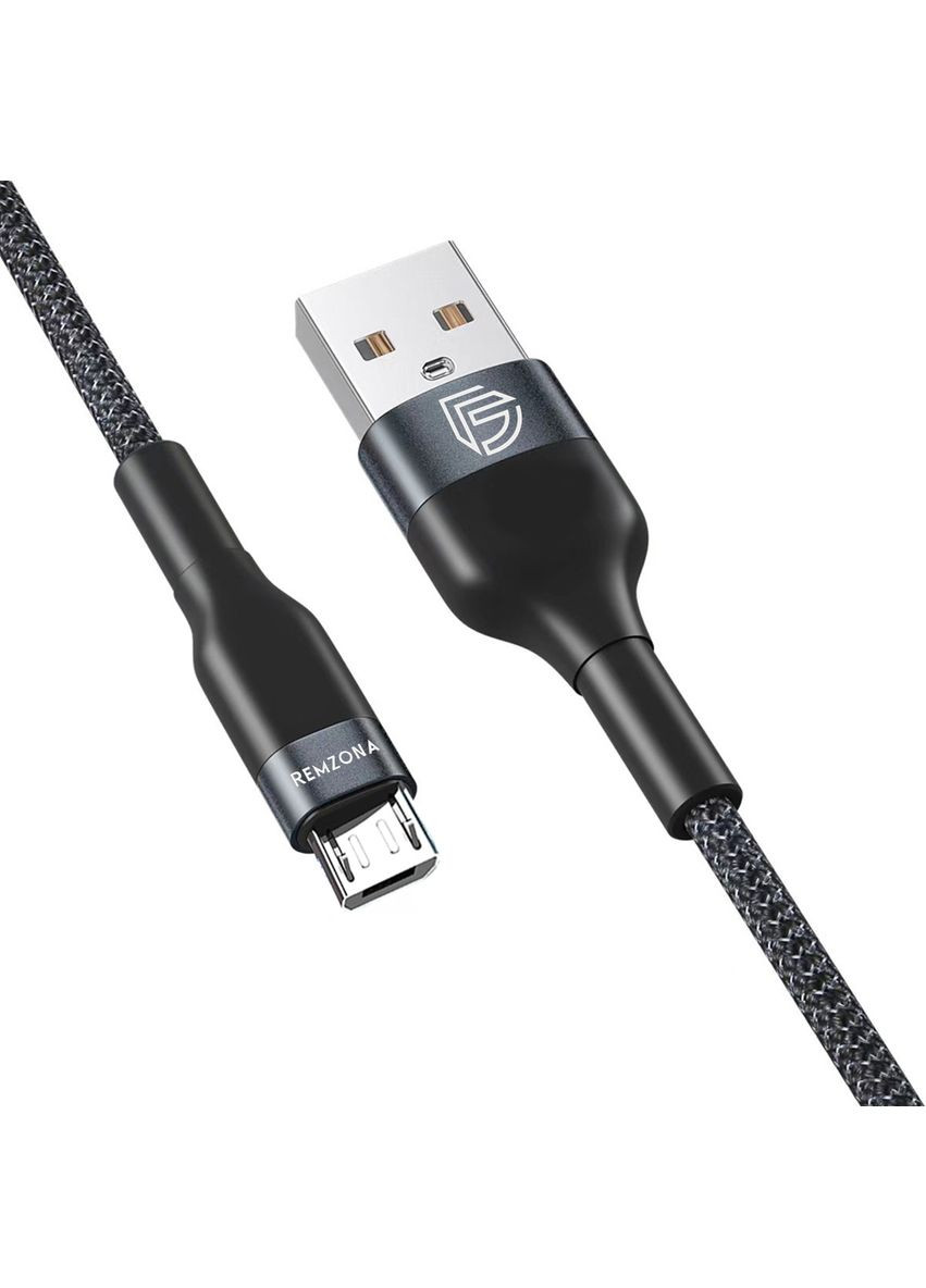 Кабель USB2.0 – MicroUSB 2м 3A CUM2-02BK Remzona (365291272)
