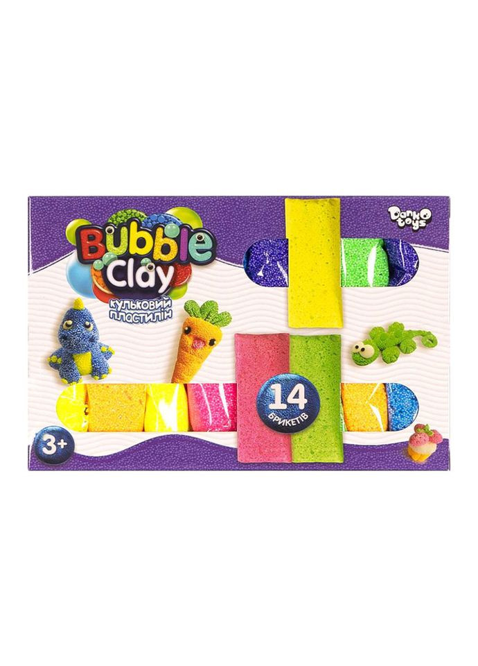 Комплект креативної творчості "Bubble Clay" BBC-05-01U 14 брикетів Danko Toys (301834466)
