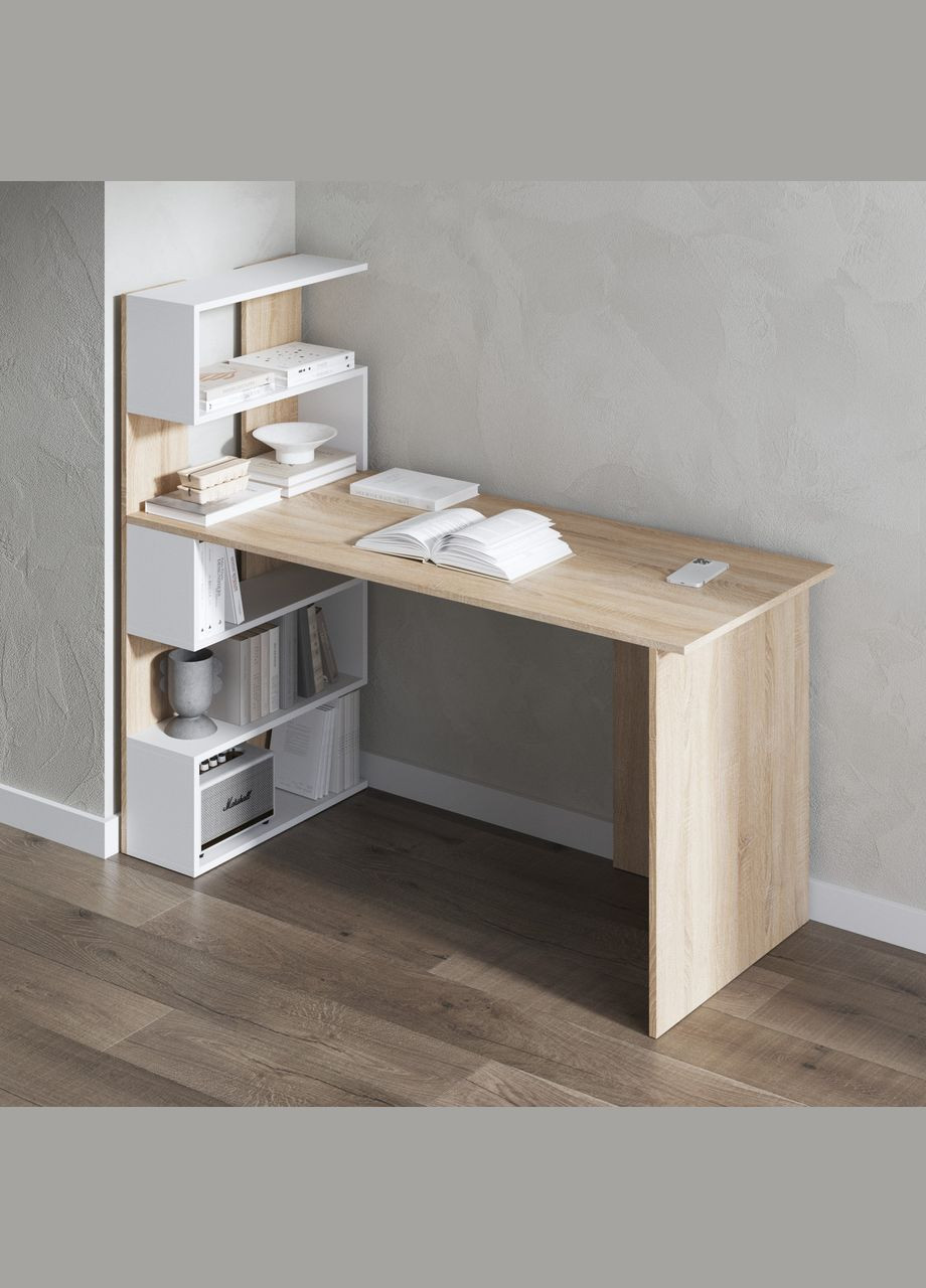 Стіл письмовий з полицями зліва, для ноутбука та комп'ютера М-24 VAYS (373034133)