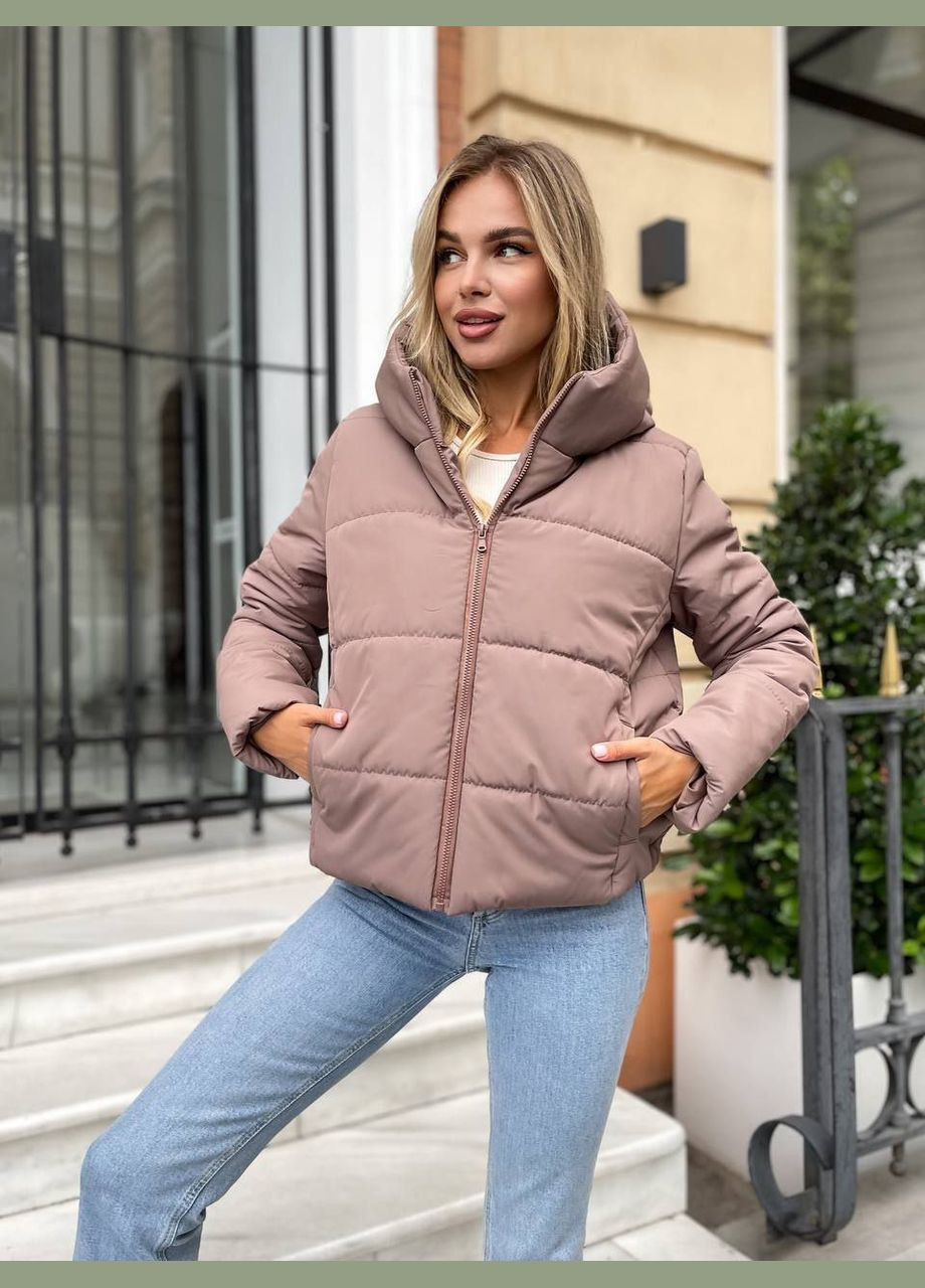 Коричневая демисезонная куртка демисезонная оверсайз LeVi