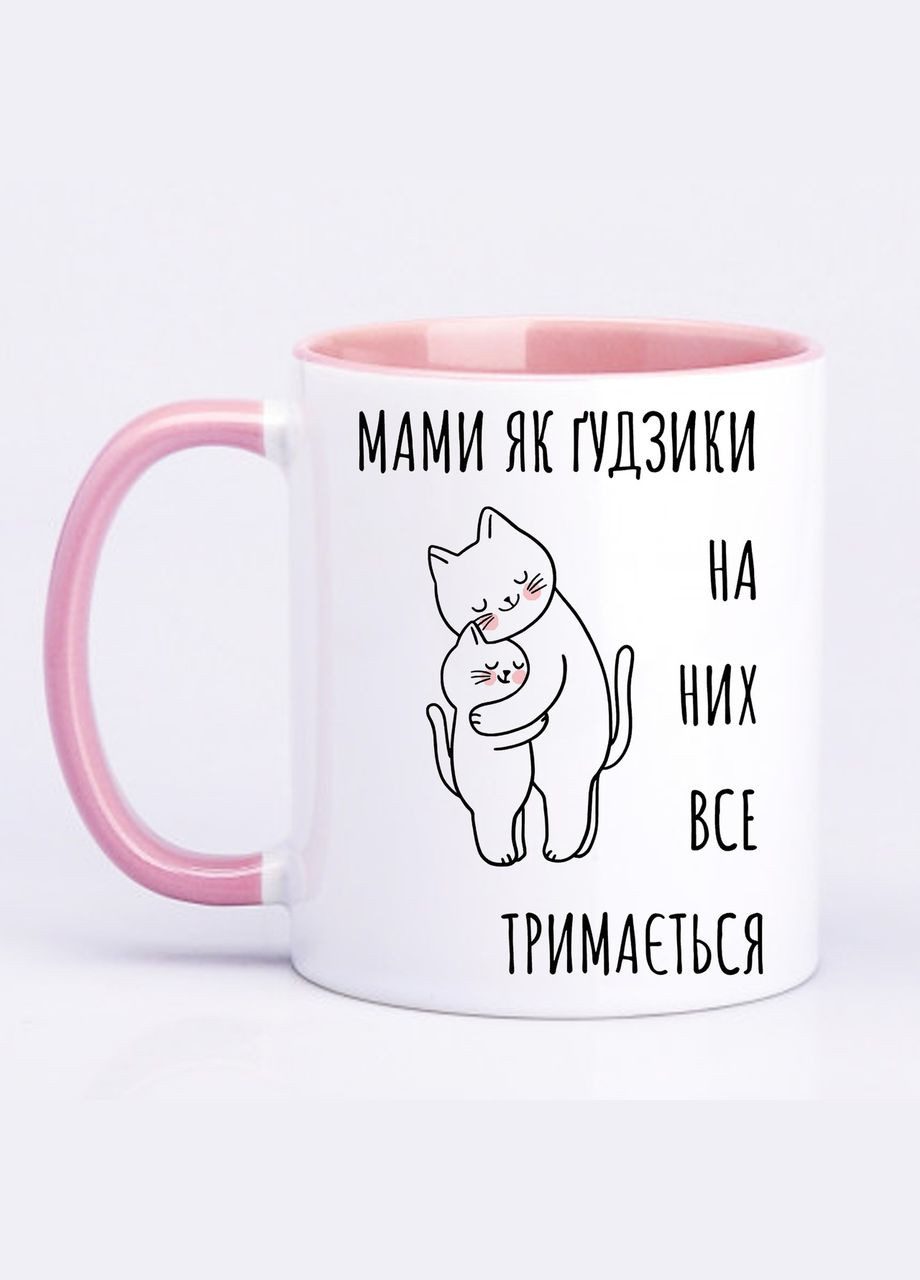 Чашка с печатью "Мамы как пуговицы" 330мл ( ) (20593) No Brand (312488416)