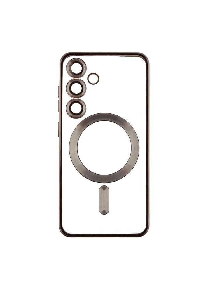 Чехол TPU Metallic with Magsafe для Samsung Galaxy S24 (S921) Black Wave (315871697)