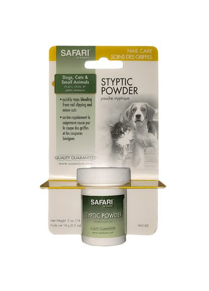 Кровоспинний порошок для собак і котів Styptic Powder 0.014 кг (76484513190) Safari (322237494)