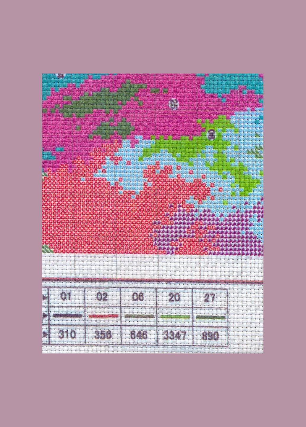 Набір для вишивання за нанесеною на канву схемою "Beautiful cow" . AIDA 14CT printed, 38*38 см Joy Sunday (313613288)