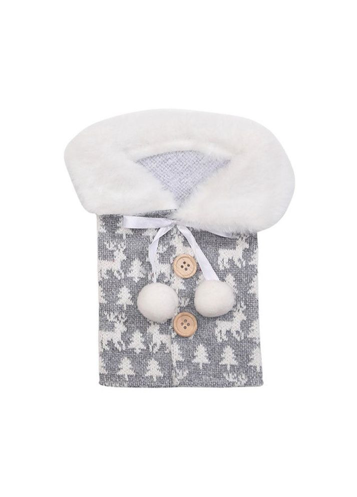 Декор для пляшок в новорічному стилі сірий (NR0040_1) No Brand (317285975)