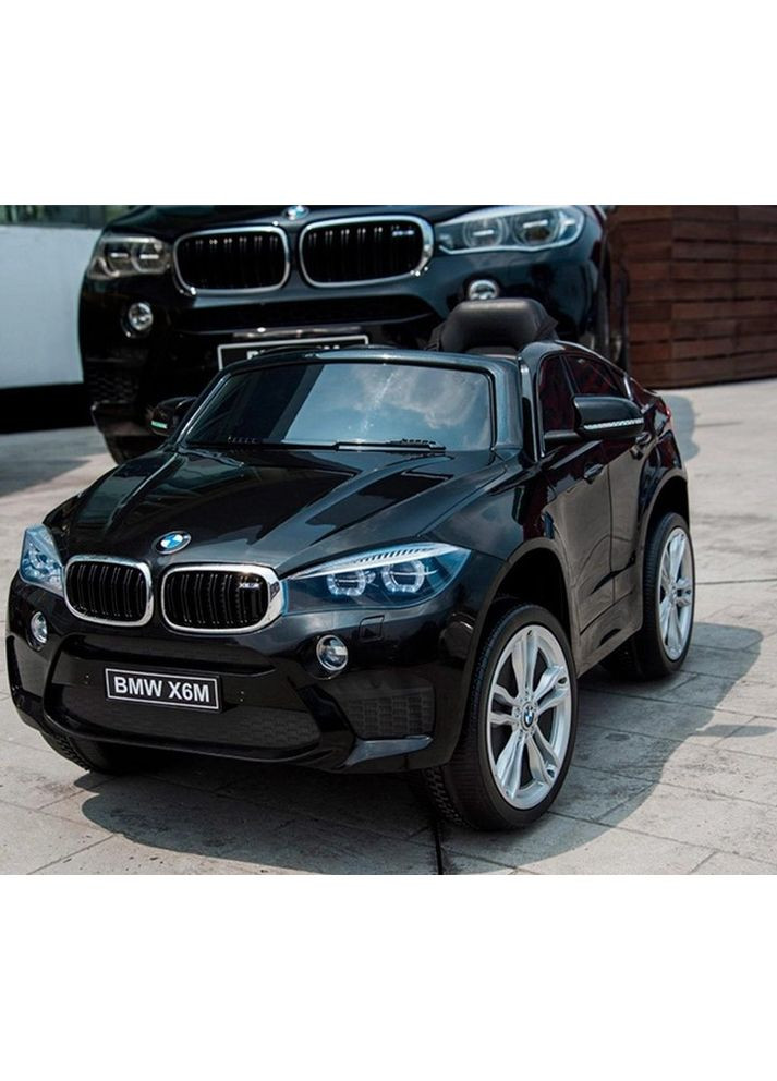 Дитячий електромобіль BMW X6M 2 мотори по 35 W, 2х6V7AH, MP3, USB Black Bambi (365752971)