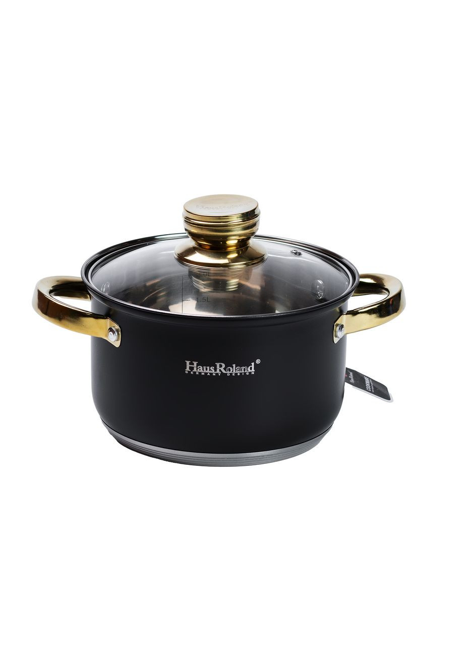 Набор кастрюль из нержавеющей стали 4 штуки 6,1/3,9/2,8/2,1 л HP33523 (A-032816) Yiwu (342759022)