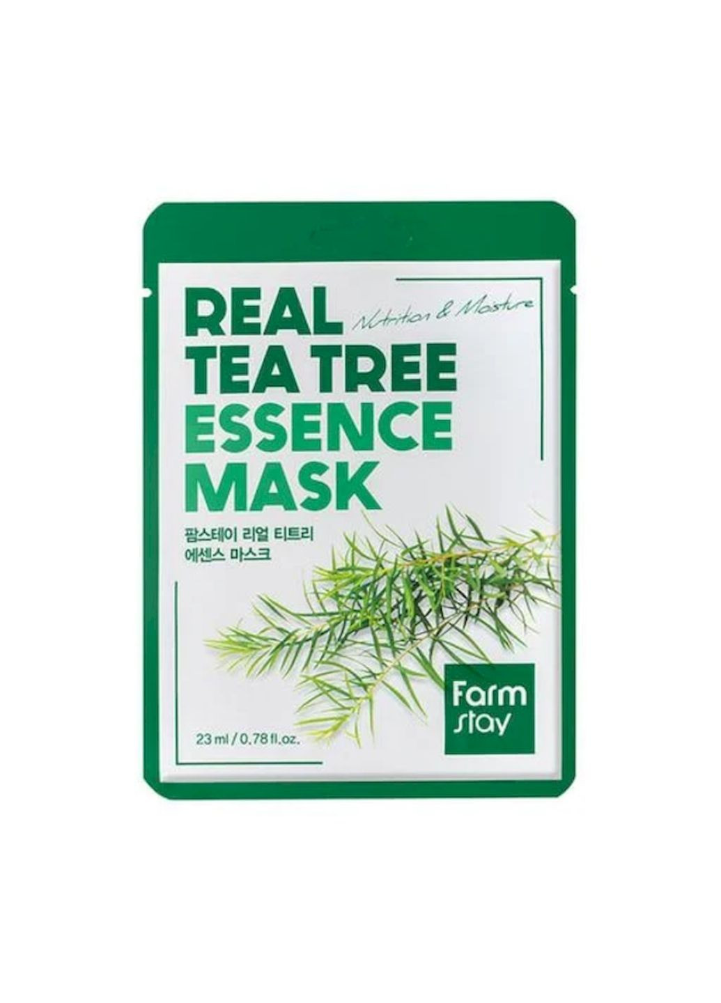 Тканевая маска Real Tea Tree Essence Mask для лица с экстрактом чайного дерева 23 мл FarmStay (294197904)