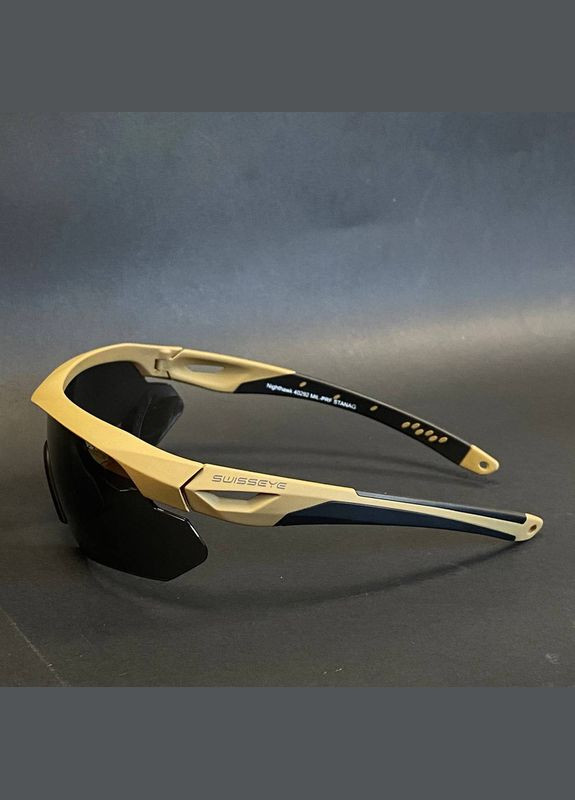 Окуляри Балістичні SWISS EYE тактичні Із змінними лінзами TACT BRILLE SWISS EYE NIGHTHAWK COYOTE (15624635) 40292 Mil-Tec (292132352)