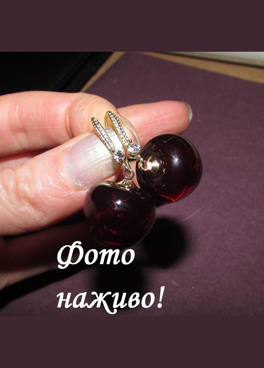 Нарядные серьги ягоды вишни, 4285 Fashion Jewelry (336550658)