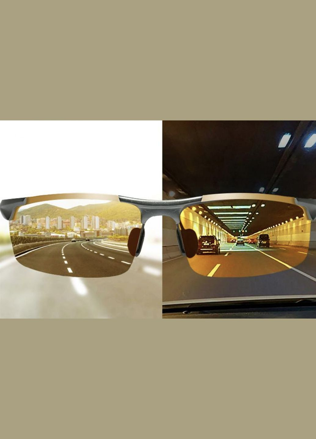 Окуляри антивідблиск денного, нічного бачення для водіння, поляризовані сонцезахисні фотохромні, 1 шт No Brand (335054123)