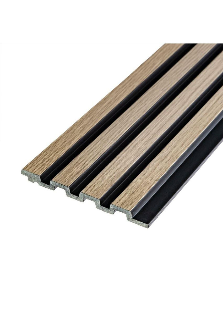 Рейка декоративна PS 2900х120х11мм Дуб з графітом SW-00001738 Sticker Wall (353967467)