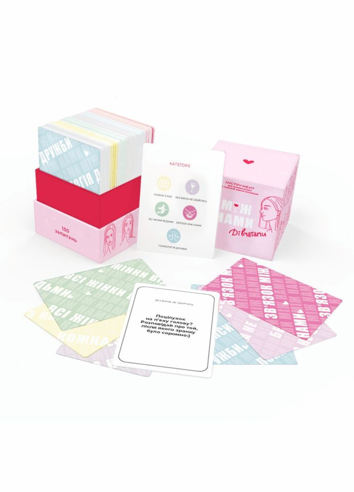 Игра настольная Между нами Девочками MemoGames 0010MG на украинском языке Memo Games (316266995)