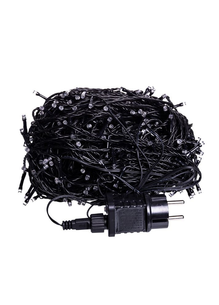 Гирлянда Рождественская фея уличная 50 (м) 500 LED черный провод Синий CF500L50MBBL Jooki (366037848)