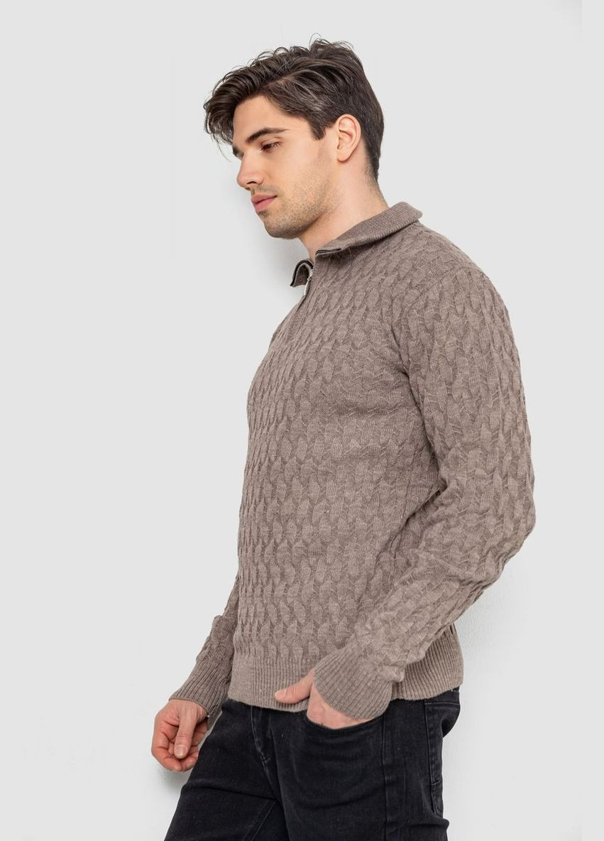 Коричневий демісезонний светр чоловічий однотонний Sport Line