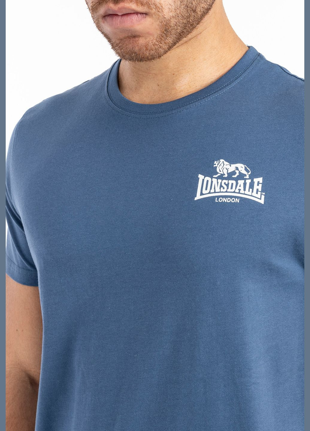 Синяя футболка Lonsdale Whiteness