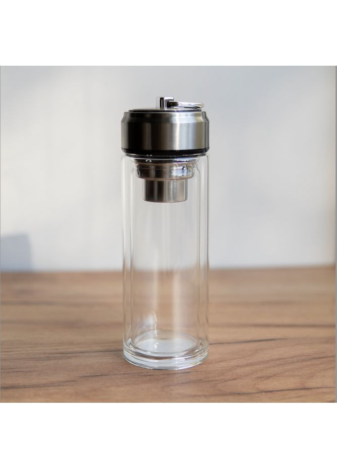 Термос стеклянный с двойной стенкой, 320 мл (металл) S&T (361135769)