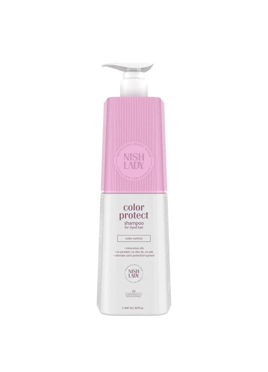 Шампунь для окрашенных волос Color Protect Shampoo 947 мл Nishlady (325462721)