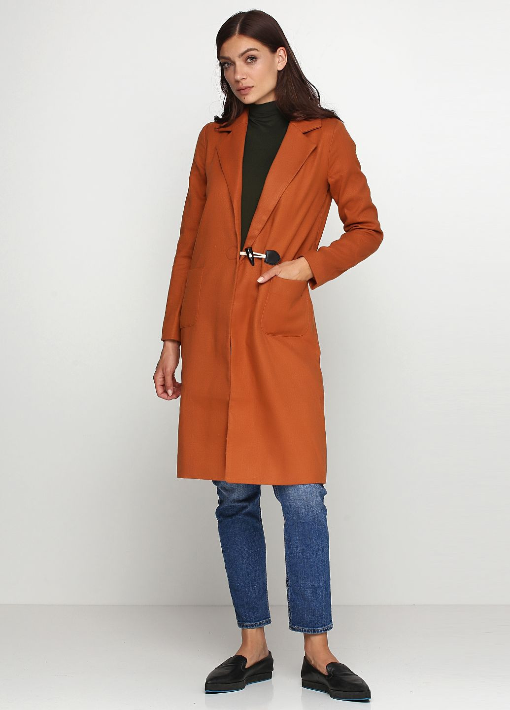 Терракотовое демисезонное Пальто Missguided