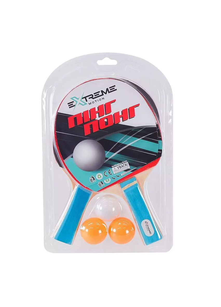 Теніс дитячий настільний 2 ракетки та 3 м'ячики TT24170, товщина 7 мм No Brand (362434914)