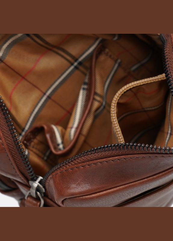 Сумка чоловіча через плече шкіряна 1FSL-931 Brown Ricco Grande (302007599)