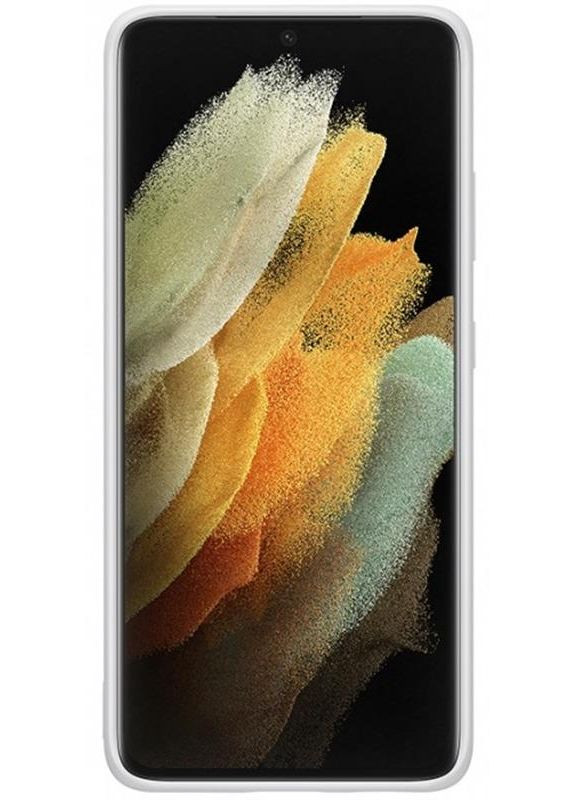 Чохол-накладка Silicone Cover для Galaxy S21 Ultra SM-G998 Light Gray (EF-PG998TJEGRU) Samsung (373292861)